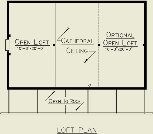 Musquash Log Cabin - Floor Plans - Loft