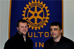 Andrew Plant speaks to Houlton Rotary