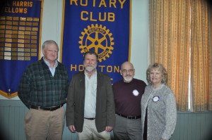Houlton Rotary  guest speakers for Monday March 17, 2014 Al Cowperthwathite, Northern Maine Woods Don Kleiner, Executive Director Maine Guides Association Dale & Eleanor Goodman, North County Lodge